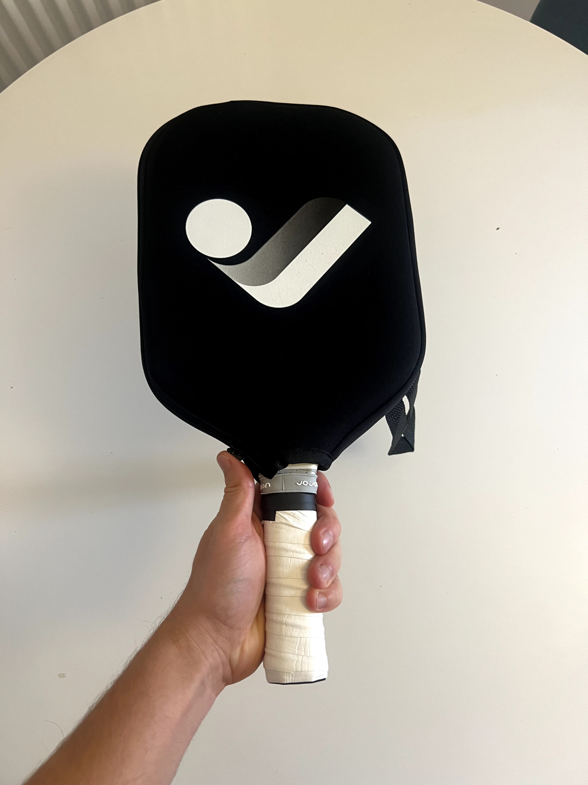 JOJOLEMON Shark 100 pickleball paddle with its included protective cover