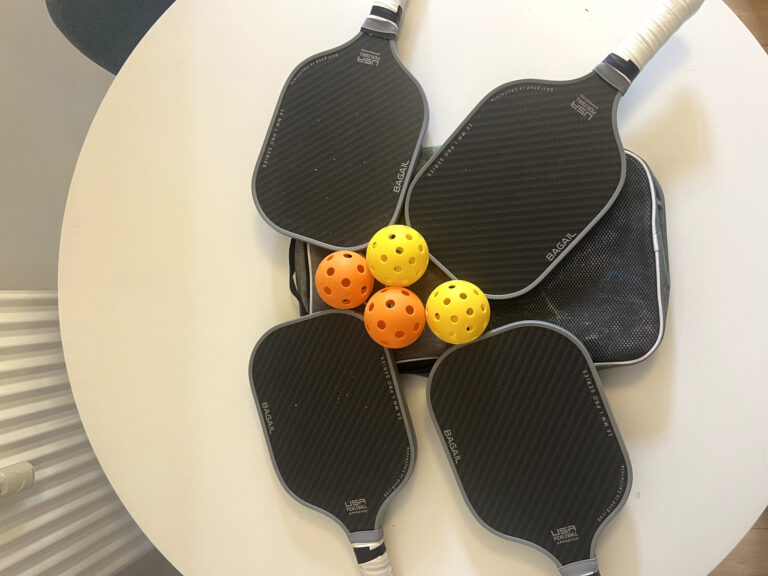 BAGAIL pickleball paddle set after roughly 10 hours of outdoor testing