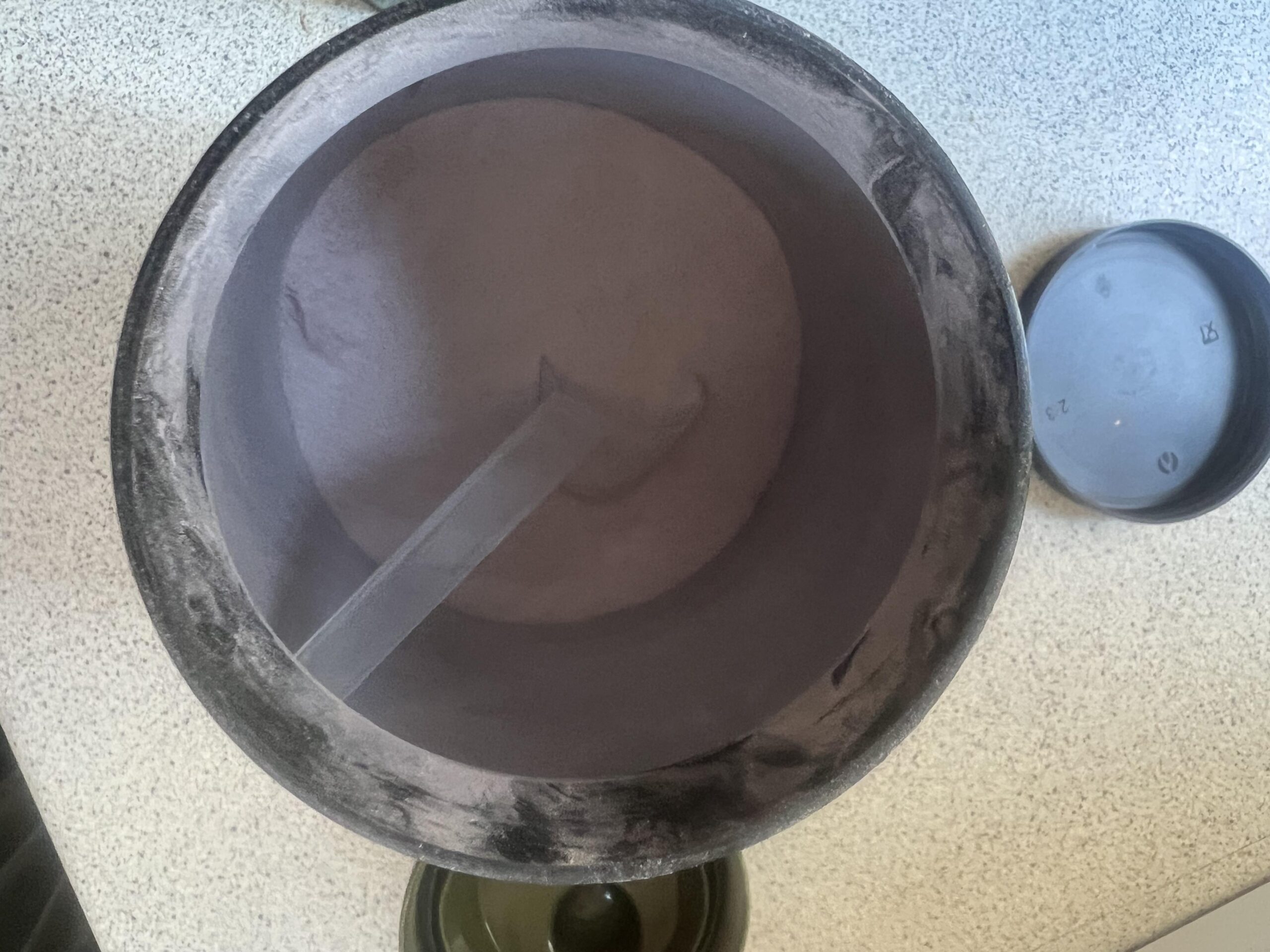 Open PowerBar Isoactive Red Fruit 1320g container showing the powder inside